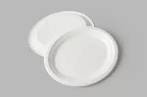 Farfurie Rotunda Unica Folosinta 17,5 cm Biodegradabila & Compostabila  (50 buc/ set) - imagine 2