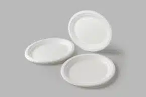 Farfurie Rotunda Unica Folosinta 17,5 cm Biodegradabila & Compostabila  (50 buc/ set) - imagine 3