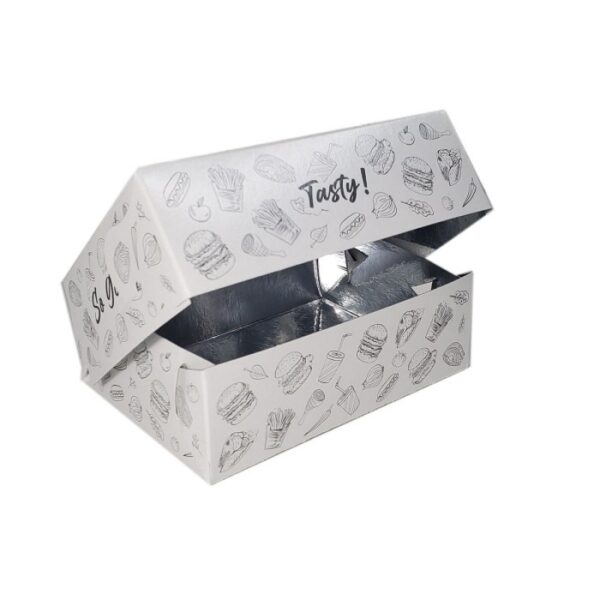 Ambalaje Fast Food Catering - Cutie Cartofi Portie Dubla (18 buc aprox. / kg ) 160x135x60 mm 10 kg / set