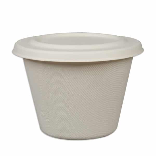 Vesela de Unica Folosinta Biodegradabila - Bol Rotund Unica Folosinta Biodegradabil & Compostabil 16 OZ + Capac trestie 50 buc