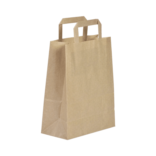 Pungi & Coltare Hartie - Pungi Hartie Shopping Natur - 28x17x29 cm (250 buc/ cutie)