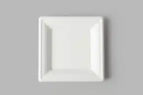 Farfurie Patrata 20x20 Unica Folosinta Biodegradabila & Compostabila (50 buc/set)