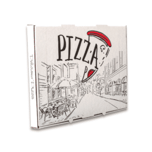 Cutii Pizza - Cutii pizza Urban albe 60x40x5 cm (50 buc/set)