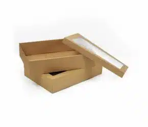 Cutie Catering cu fereastra  225X225X60mm  (100 buc / set) + capace ( 100 Buc ) - imagine 3