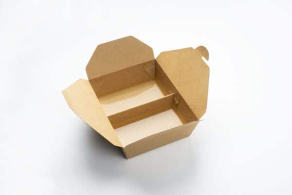 Cutii Meniu - Cutie meniu 4 clapete cu 2 compartimente  165*135mm*h50mm (50 buc / set)