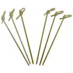 Bete Aperitiv Bambus cu Nod 120 mm 100 buc/ set - imagine 3