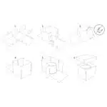 Cutie tort alba 50.5X50.5X50 cm 1 buc/ set - imagine 2