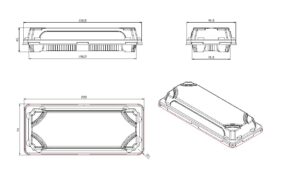 CASEROLA SUSHI + CAPAC (ST2) 218*90*20 mm  100 buc/ set - imagine 2