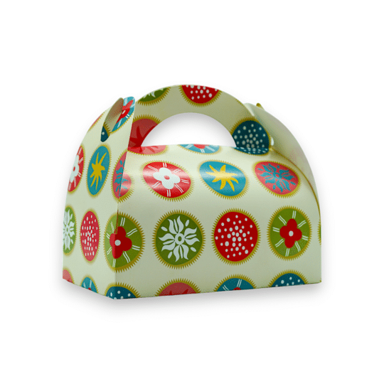 Ambalaje Cofetarie & Pahare Carton - Cutie Patiserie cu Toarta 10x17 50 buc/ set