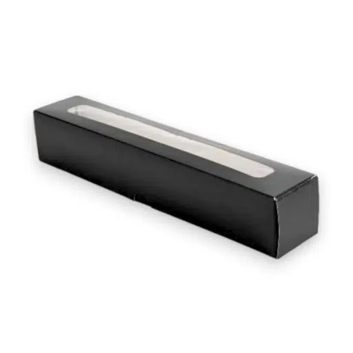Cutii Macarons - Cutii macarons negre cu fereastra  15X5X5 50 buc/ set