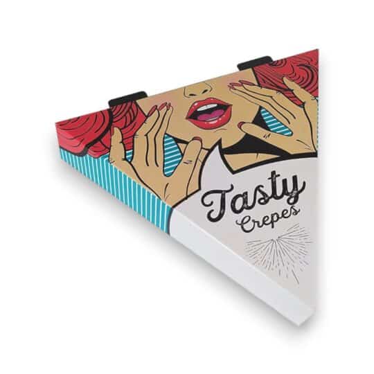 Ambalaje Fast Food Catering - Cutie Clatite  CREP 260x190x40 mm  aproximativ 21 buc/ kg / 10 kg pe set