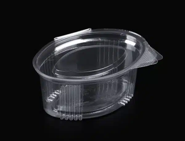 Cutii Pizza & Sosiere - Sosiera PET 80 ml Transparenta cu Capac atasat 100 buc/ set