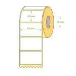 Role Etichete Termice ZINTA 50x25mm, 1500 etichete/rola, 12 role / set 48 role/ cutie