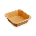 Caserola Salata Carton Kraft  Patrat 1000 ml  (50 buc/ set)